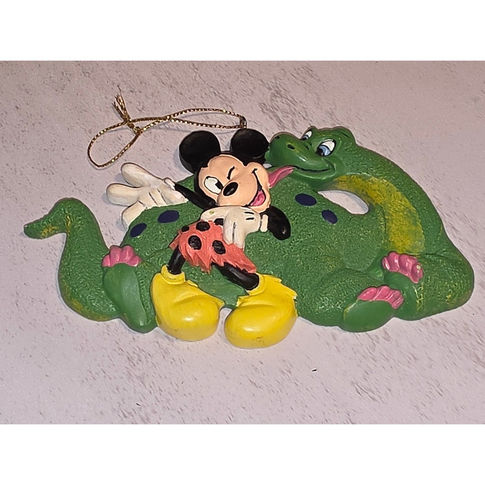 Disney Mickey Mouse & Elliott Pete's Dragon Kurt Adler Vintage Ornament
